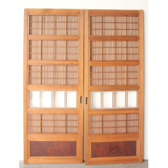 障子枠付 細身障子戸 4枚1組　L1217 AB　ウラ