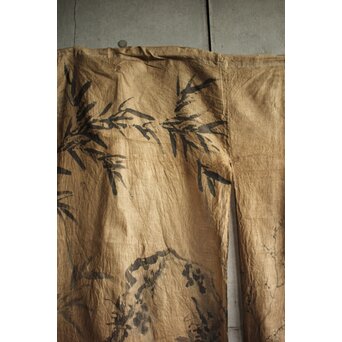 暖簾 水墨画　U423 