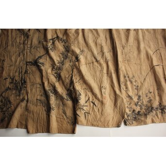 暖簾 水墨画　U423 