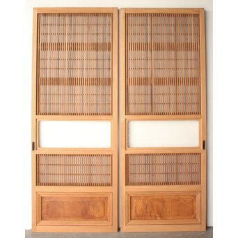 障子枠付 細身格子戸 4枚1組　L1221 AB　表