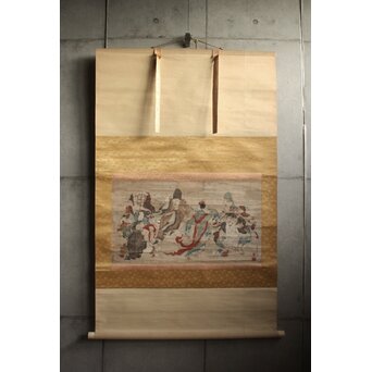 七福神図 紙本掛軸　Z946