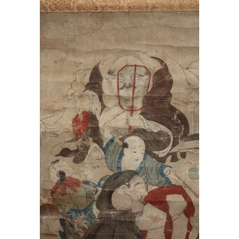 七福神図 紙本掛軸　Z946 