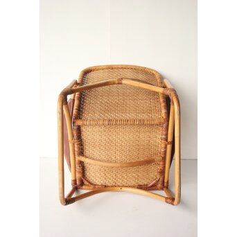 山川ラタン 籐肘掛椅子 2脚1組　T483 