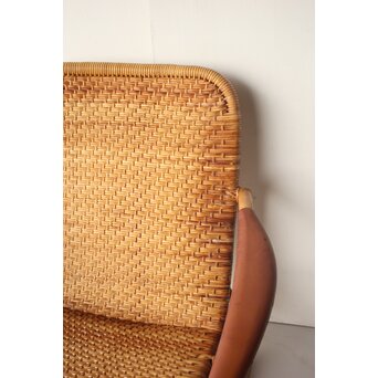 山川ラタン 籐肘掛椅子 2脚1組　T483 