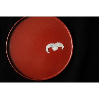 蝙蝠文 素材替 菓子盆 五客　Q409 