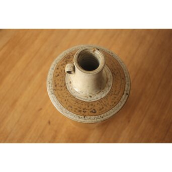 宮之原謙 斑釉蛇の目花生　P651 