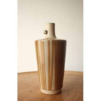 宮之原謙 斑釉蛇の目花生　P651 