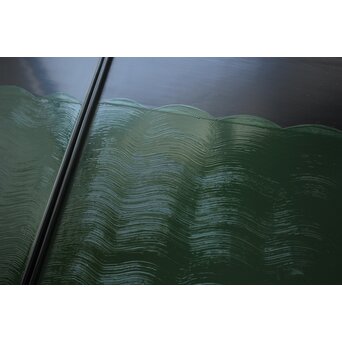 輪島塗 緑青海波文 膳 五客　Q410 