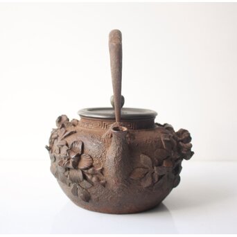 花鳥 鉄瓶 湯沸　M490 