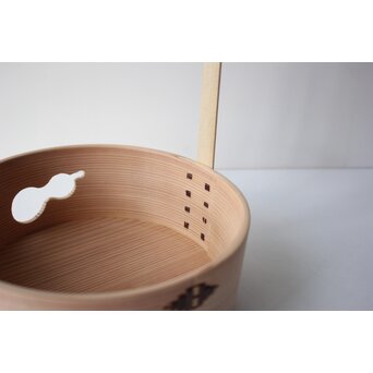 柴田慶信 瓢透莨盆 曲げわっぱ 伝統工芸　X650 