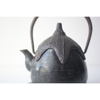 茄子形 南部 小鉄瓶　M492 
