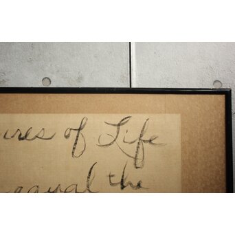 駐在アメリカ軍 書 calligraphy 扁額　Z960 