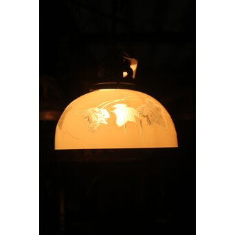 古手 白被切子電笠 2個1組　A0571 