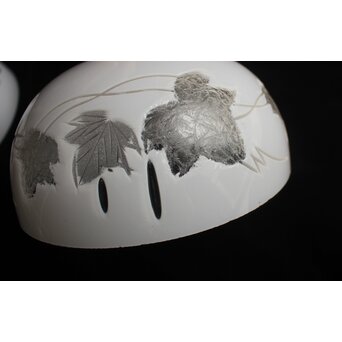 古手 白被切子電笠 2個1組　A0571 