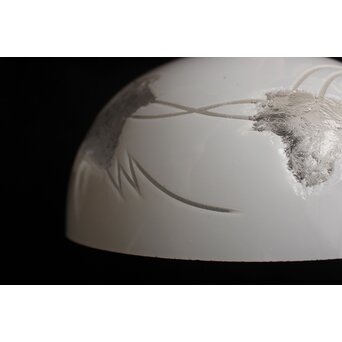 古手 白被切子電笠 2個1組　A0571 