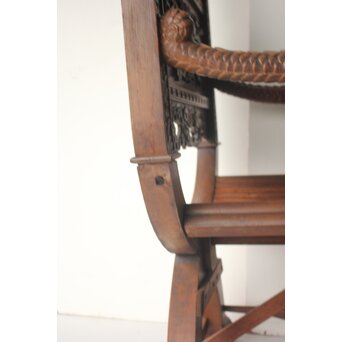 日光彫か ダンテスカチェア 装飾椅子　X651 