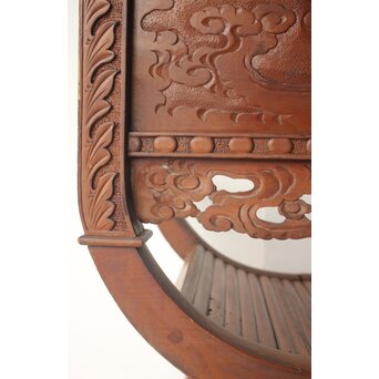 日光彫か ダンテスカチェア 装飾椅子　X651 