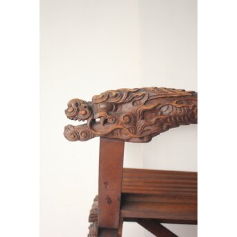 日光彫か ダンテスカチェア 装飾椅子　X651 