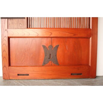 総欅 細格子蔵戸　W0270 