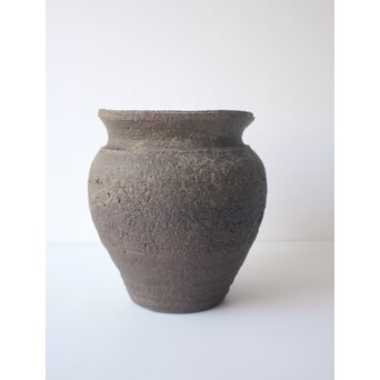 常滑焼 伊奈長三 初代か 貝文花瓶　P655 