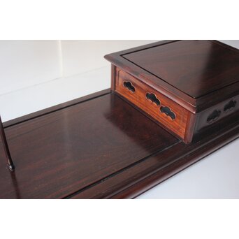 京都 洛凰 松田茂 唐木違棚　X652 