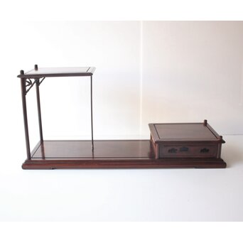 京都 洛凰 松田茂 唐木違棚　X652 