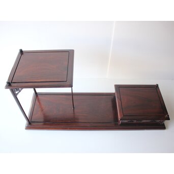 京都 洛凰 松田茂 唐木違棚　X652 