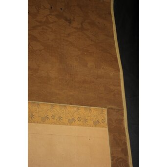 建部凌岱 寒葉斎 竹図 紙本掛軸　Z966 