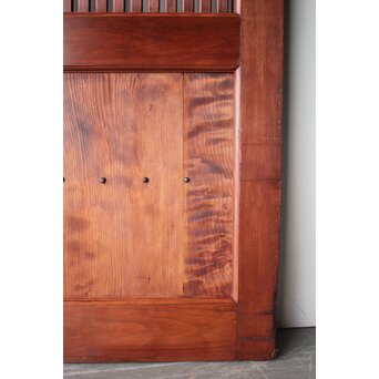 弁柄色 格子蔵戸　W0274 