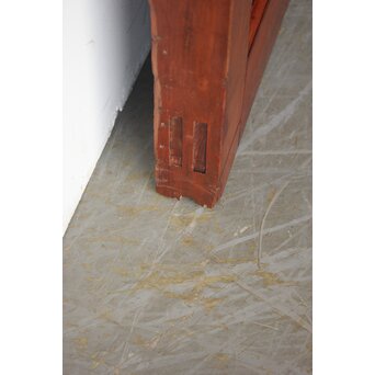 弁柄色 格子蔵戸　W0274 