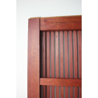 弁柄色 格子蔵戸　W0274 