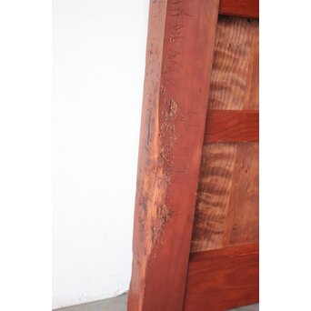 弁柄色 格子蔵戸　W0274 