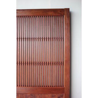 弁柄色 格子蔵戸　W0274 