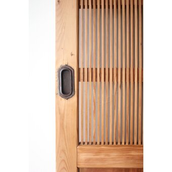 白木格子蔵戸　W0275 