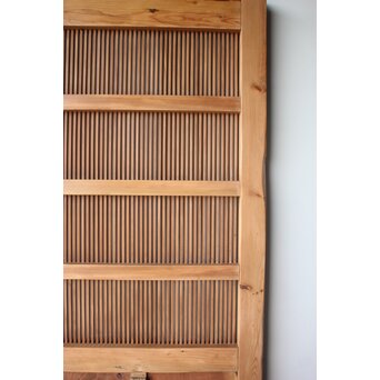 白木格子蔵戸　W0275 