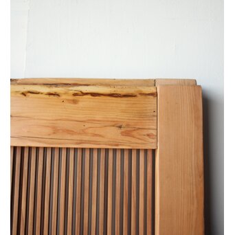 白木格子蔵戸　W0275 