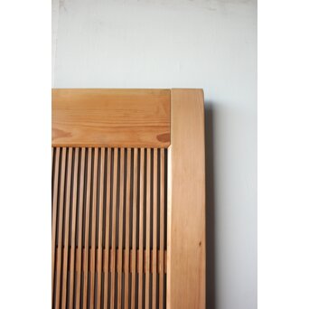 白木格子蔵戸　W0275 