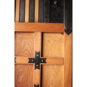 白木格子蔵戸 W0276 