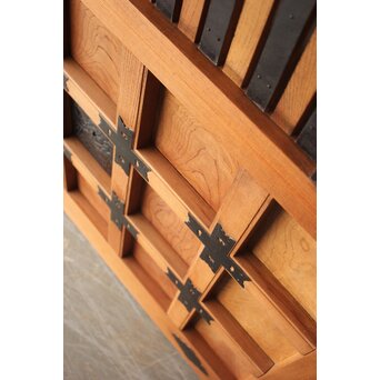 白木格子蔵戸 W0276 