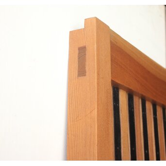 白木格子蔵戸 W0276 