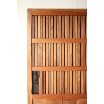 白木格子蔵戸 W0276 