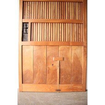 白木格子蔵戸 W0276 