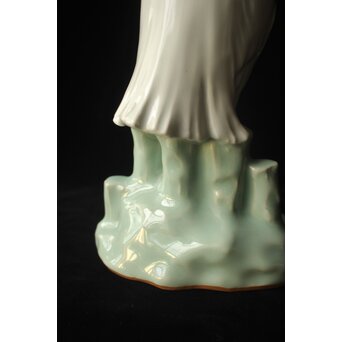 宮永東山 陶彫 白鷺　P656 