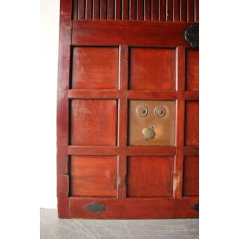 細身 赤格子蔵戸　W0277 