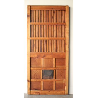 細身 赤格子蔵戸　W0277 ウラ