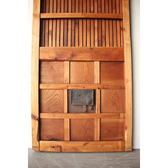 細身 赤格子蔵戸　W0277 