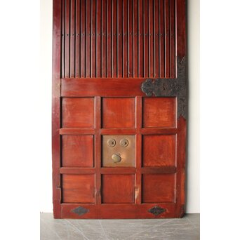 細身 赤格子蔵戸　W0277 