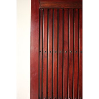 細身 赤格子蔵戸　W0277 