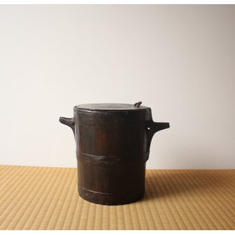 栗本夏樹 漆桶　Q414