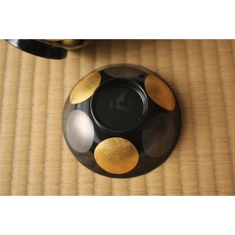 魯山人写 日月椀 8客　Q415 